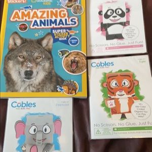 Kids activity set - book & cubles